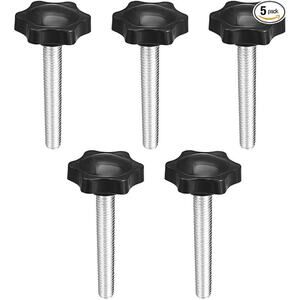 uxcell Clamping Screw Knob Set - M8 x 50mm, 5 Pieces